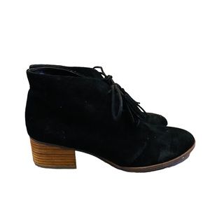 Dr Scholl's Women's Black Microsuede Tasseled Boots 9